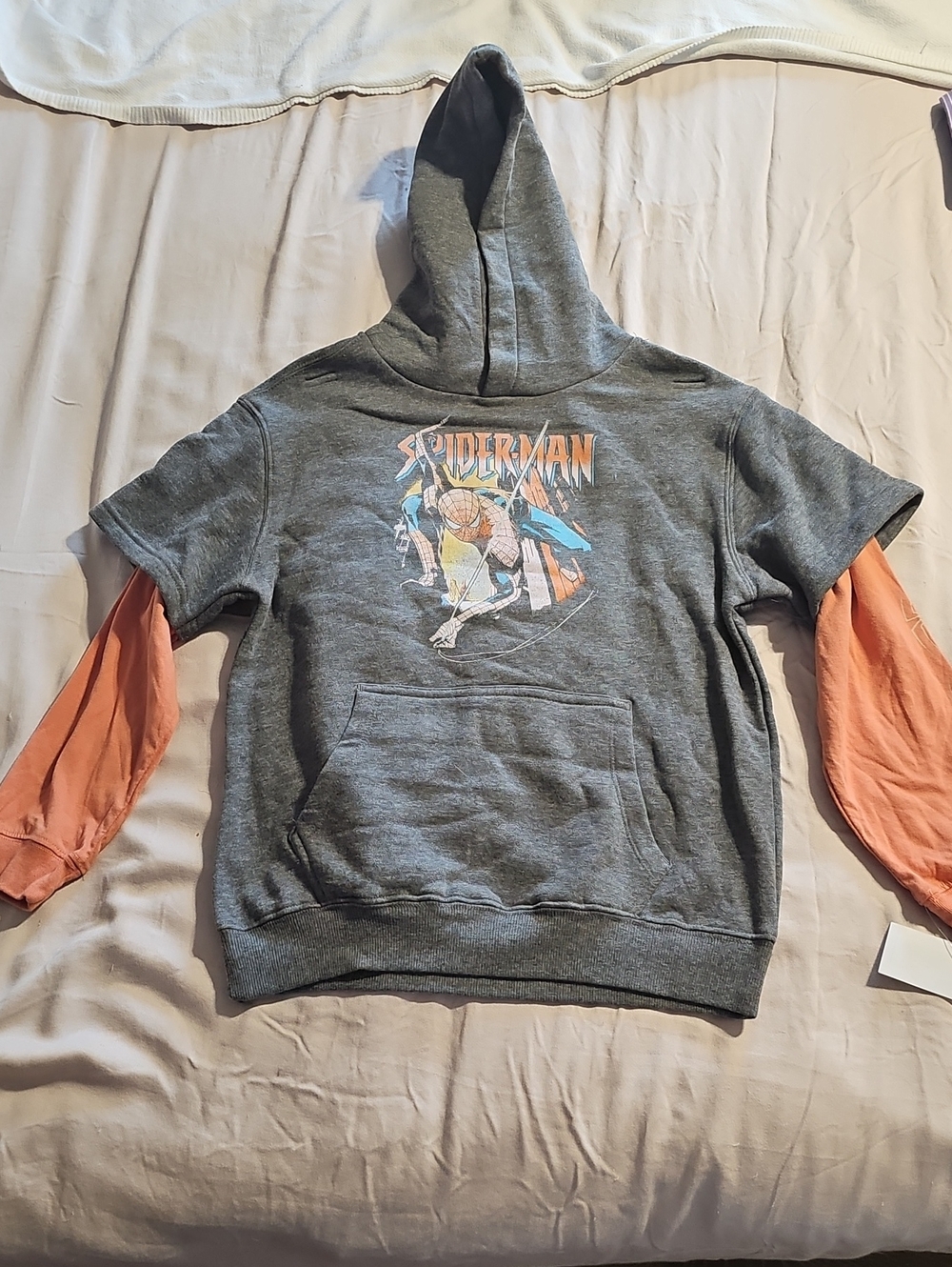 Marvel Black and Orange Spider-Man Pullover